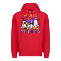 Red pet all the pupkins Premium Hoodie - AdoDesignShop