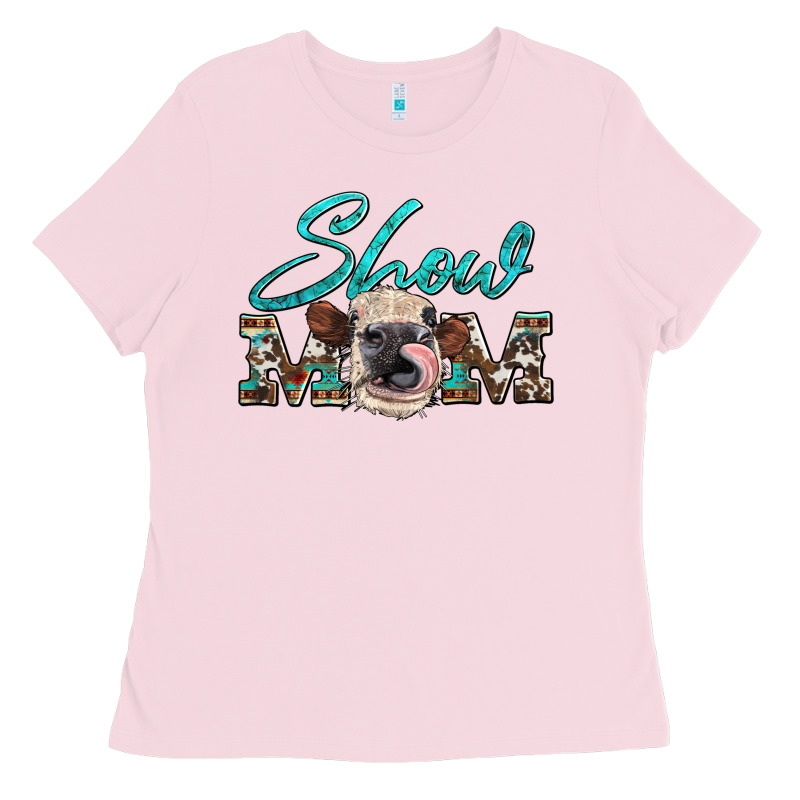 Show Mom Aztec Cowhide Heifer Ladies Tee by Artiststas | Teevron