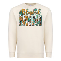 Sandshell blessed mini with leopard and aztec Premium Sweatshirt - texasbilliewilder