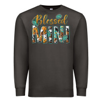 Smoke blessed mini with leopard and aztec Premium Sweatshirt - texasbilliewilder