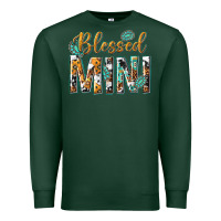 Sports Green blessed mini with leopard and aztec Premium Sweatshirt - texasbilliewilder