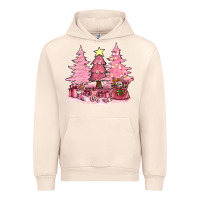 Sandshell pink christmas trees with gift box bbs Urban Hoodie - BundleAndBundleShop