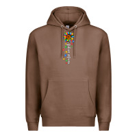 Chestnut autism mama sunflower white Premium Hoodie - JahusDesignShop