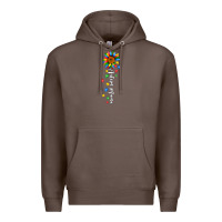 Coffee autism mama sunflower white Premium Hoodie - JahusDesignShop