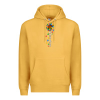 Mustard autism mama sunflower white Premium Hoodie - JahusDesignShop