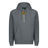 Rock autism mama sunflower white Premium Hoodie - JahusDesignShop