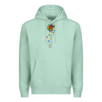 Seafoam autism mama sunflower white Premium Hoodie - JahusDesignShop