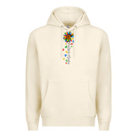 Tofu autism mama sunflower white Premium Hoodie - JahusDesignShop