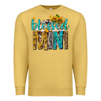 Antique Gold blessed mini with sunflowers Premium Sweatshirt - texasbilliewilder