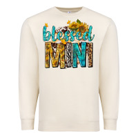 Sandshell blessed mini with sunflowers Premium Sweatshirt - texasbilliewilder