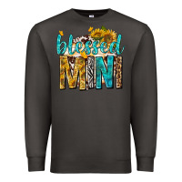 Smoke blessed mini with sunflowers Premium Sweatshirt - texasbilliewilder