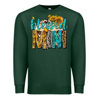 Sports Green blessed mini with sunflowers Premium Sweatshirt - texasbilliewilder