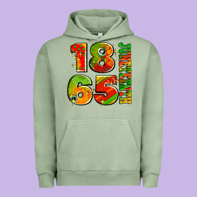 1865 Juneteenth Urban Hoodie Designed By Adodesignshop