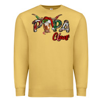Antique Gold Papa Claus With Long Horn Western Christmas Premium Sweatshirt - RanaPortraitStore