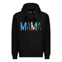 Black boy mama white Premium Hoodie - JahusDesignShop