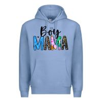 Colony Blue boy mama white Premium Hoodie - JahusDesignShop