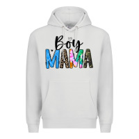 Dove Grey boy mama white Premium Hoodie - JahusDesignShop