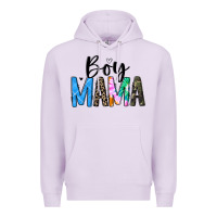Lilac boy mama white Premium Hoodie - JahusDesignShop
