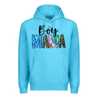 Ocean Blue boy mama white Premium Hoodie - JahusDesignShop