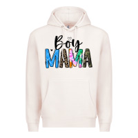 Pale Pink boy mama white Premium Hoodie - JahusDesignShop