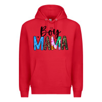 Red boy mama white Premium Hoodie - JahusDesignShop