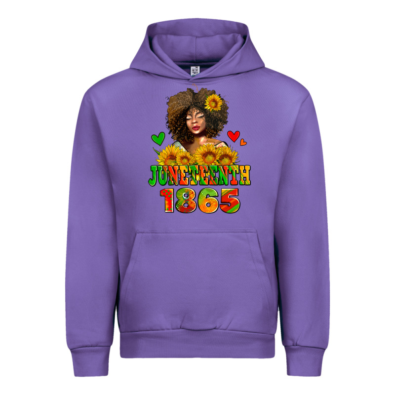 Afro Woman Juneteenth 1865 Urban Hoodie by AdoDesignShop | Teevron