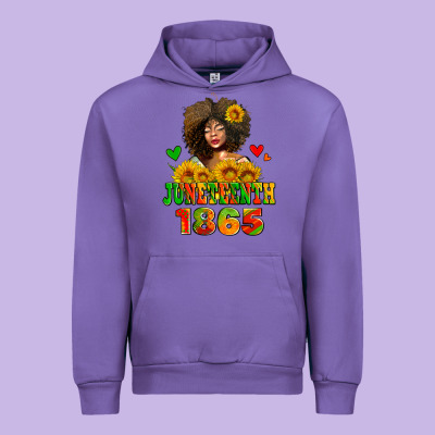 Afro Woman Juneteenth 1865 Urban Hoodie Designed By Adodesignshop