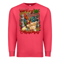 Cardinal Merry Cluckin' Christmas Premium Sweatshirt - RanaPortraitStore