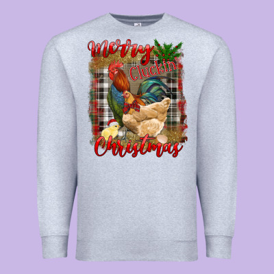 Premium Sweatshirt Merry Cluckin' Christmas