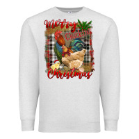 Oatmeal Heather Merry Cluckin' Christmas Premium Sweatshirt - RanaPortraitStore