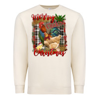 Sandshell Merry Cluckin' Christmas Premium Sweatshirt - RanaPortraitStore