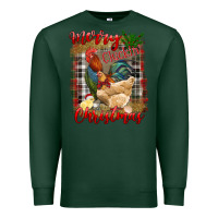 Sports Green Merry Cluckin' Christmas Premium Sweatshirt - RanaPortraitStore
