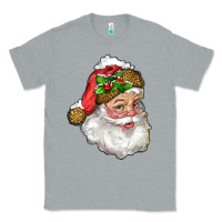Heather Grey santa with snow Classic Tee - RanaPortraitStore