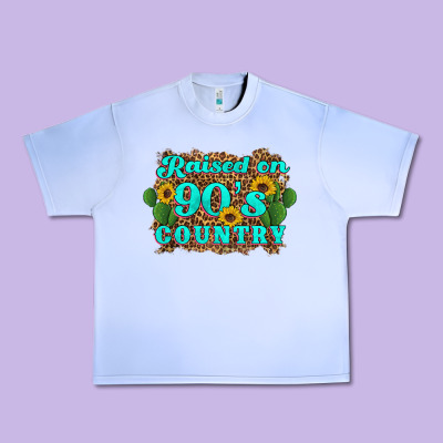 Raised 90's Country Cactus Sunflower's Urban Heavy Tee Designed By Artiststas