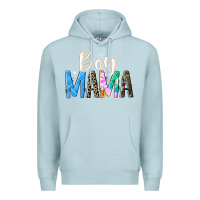 Blue Mist boy mama  black Premium Hoodie - JahusDesignShop