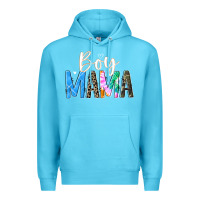 Ocean Blue boy mama  black Premium Hoodie - JahusDesignShop