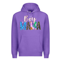 Purple boy mama  black Premium Hoodie - JahusDesignShop
