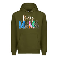 Army Green boy mama  black Premium Hoodie - JahusDesignShop
