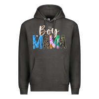 Charcoal Heather boy mama  black Premium Hoodie - JahusDesignShop