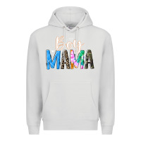 Dove Grey boy mama  black Premium Hoodie - JahusDesignShop