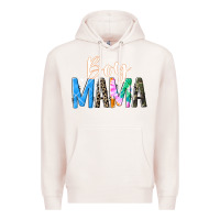 Pale Pink boy mama  black Premium Hoodie - JahusDesignShop