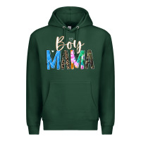 Sports Green boy mama  black Premium Hoodie - JahusDesignShop