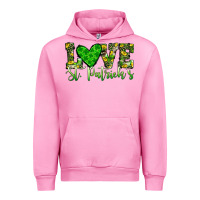 Fuchsia Pink love st patrick s heart Urban Hoodie - JahusDesignShop