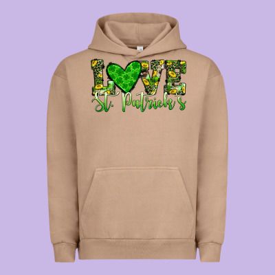 Love St Patrick S Heart Urban Hoodie Designed By Jahusdesignshop