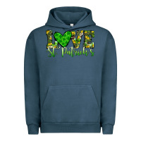 Pigment Midnight Navy love st patrick s heart Urban Hoodie - JahusDesignShop