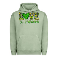 Pigment Oil Green love st patrick s heart Urban Hoodie - JahusDesignShop