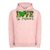 Pigment Salmon love st patrick s heart Urban Hoodie - JahusDesignShop