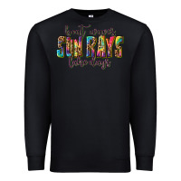 Black boat waves sun rays lake days Premium Sweatshirt - texasbilliewilder