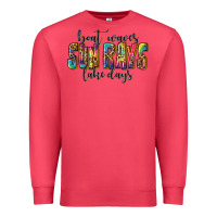Cardinal boat waves sun rays lake days Premium Sweatshirt - texasbilliewilder