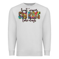 Dove Grey boat waves sun rays lake days Premium Sweatshirt - texasbilliewilder